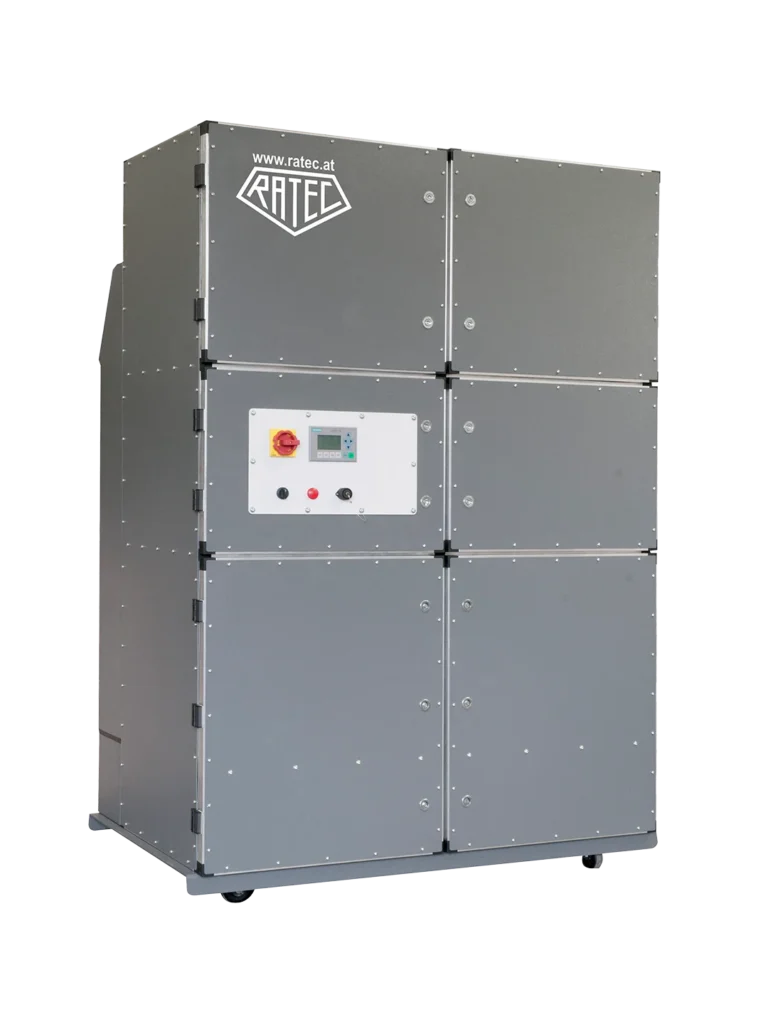 Laserrauchfilter mit Precoatierungstank